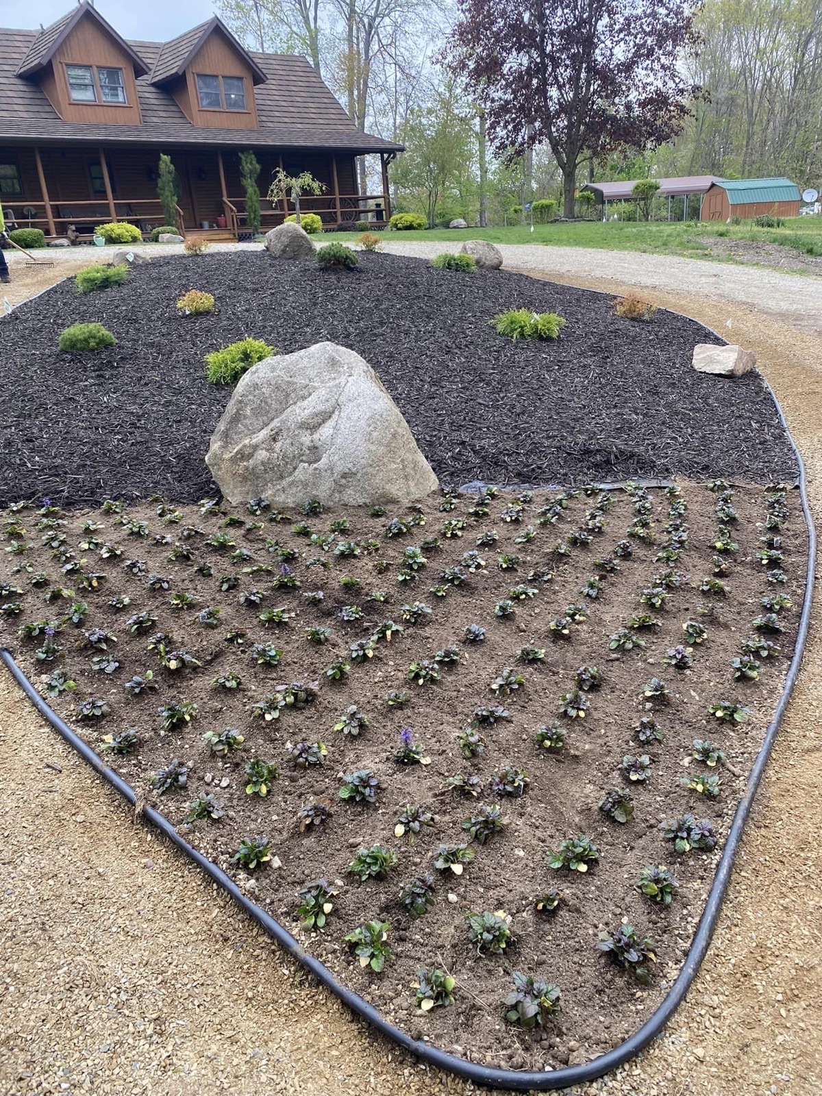 Landscaping and hardscaping project