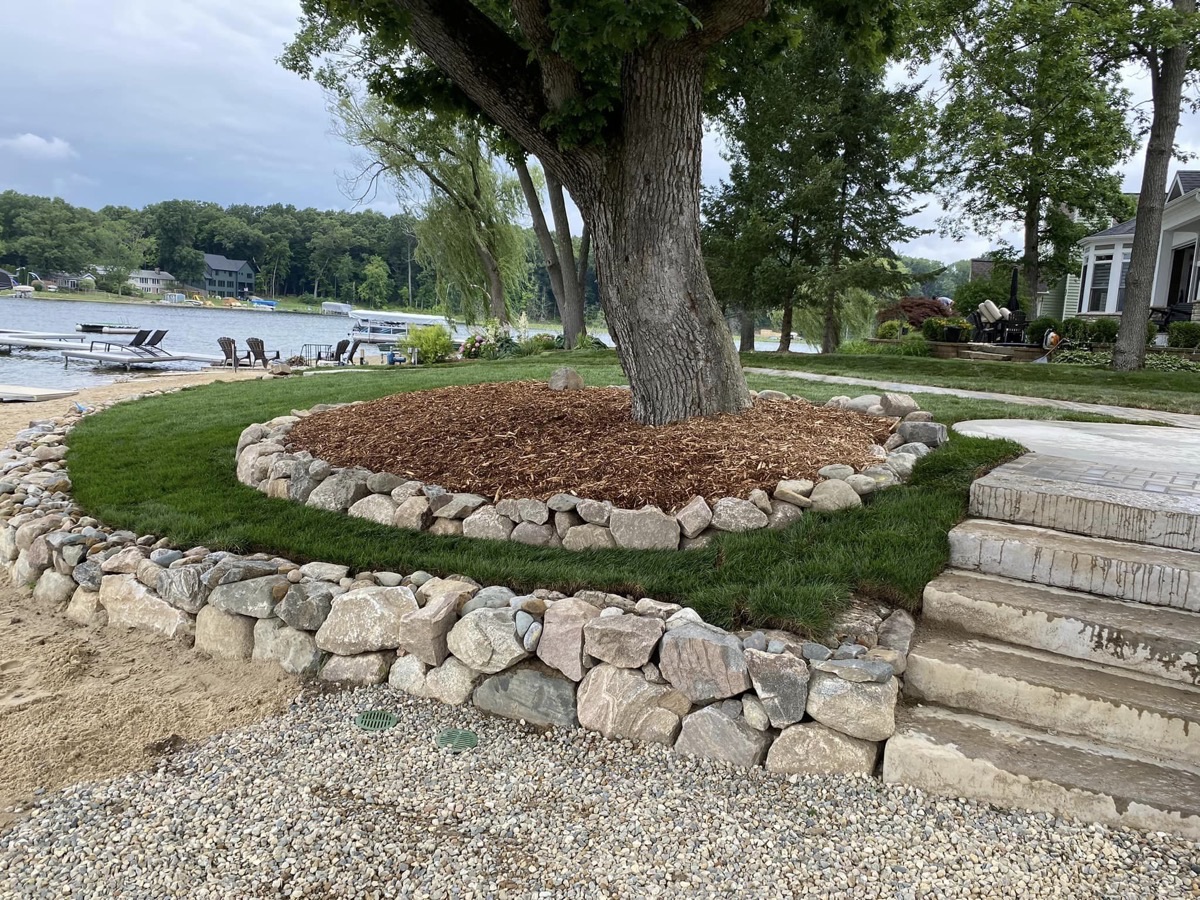 Hardscaping project by Torres